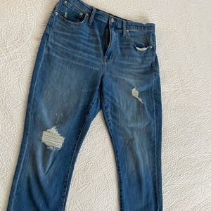 Madewell High Rise The Slim Boyjean: Raw-Hem Edition 31" / 12